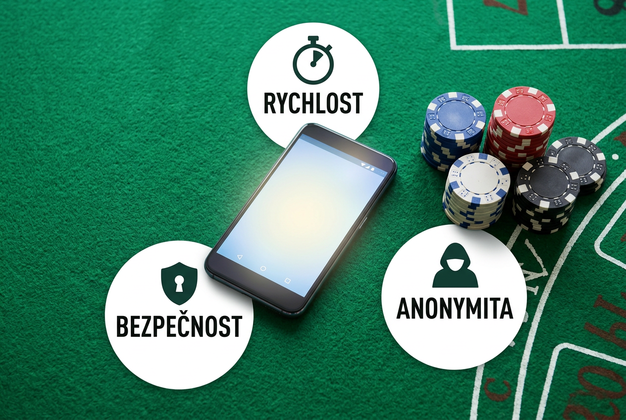 Infografika anonymních plateb se smartphonem a žetony