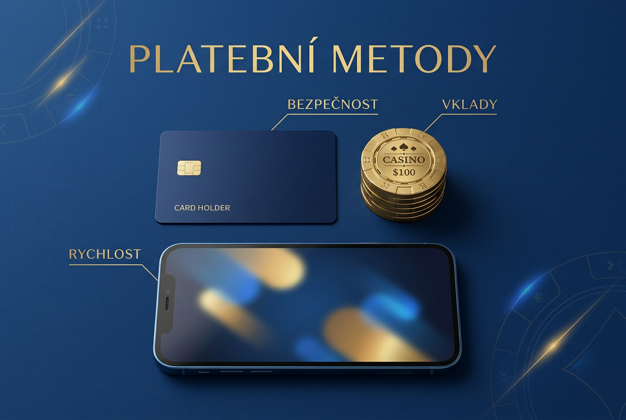 Infografika platebních metod v kasinu